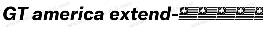 GT america extend字体转换